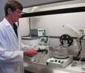 Photo of a scientist in a lab.