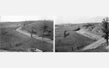 Scientists are comparing historical images to learn about changes in landforms.