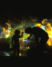 A child explores science at the San Francisco Exploratorium.