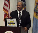 Congressman Chaka Fattah (D-PA) speaking at Sept. 19 event at Drexel University.