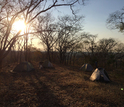 The researchers' field camp in the Rukwa Rift Basin in southwestern Tanzania.