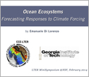 title slide for ocean ecosystems forecasting resposnses to climate forcing