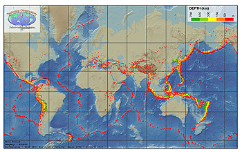 A global map of earthquake activity.