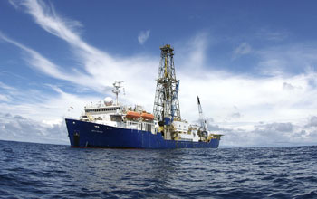 The scientific drilling vessel JOIDES Resolution