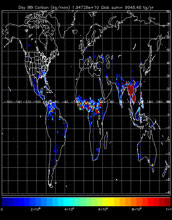 biomass-burning emission data from fires over Southeast Asia in March-April 2010.