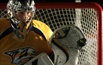 Photo of Nashville Predators goaltender Pekka Rinne.