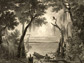 Image of The Lake of the Dismal Swamp by John Gadsby Chapman, 1842.