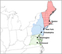 Map showing the region of study broken down into socio-cultural subregions.