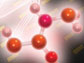 Illustration showing chemical bonds between atoms.