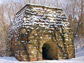 Photo of an iron furnace in Ligonier Valley, Pennsylvania.