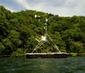 Estação meteorológica que monitora as condições no Lago das Águas-vivas.