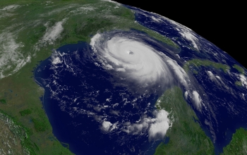 Sea surface temperatures are higher in regions where hurricanes like Katrina form.