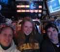 Photo of scientists James Holden, left, and Helene Ver Eecke with Alvin pilot Bruce Strickrott.