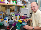 Photo of Georgia Tech chemist Nicholas Hud in his laboratory.