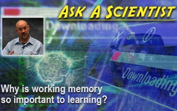 title slide for ask a scientist with inset image of Paul morgan