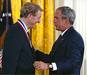 Photo of Bower and the President