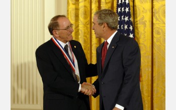 Photo of Thompson and the President