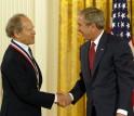 Photo of Wiesel and the President