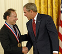 Photo of Langer and the President