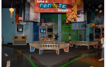 Photo of the Take a Nanooze Break exhibit at the INNOVENTIONS at Epcot in Buena Vista, Fla.