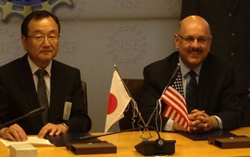 NSF's Farnam Jahanian and NICT's Makoto Imase