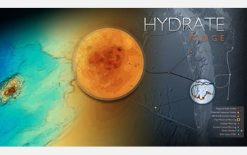 Image showing the VISIONS '11 site Hydrate Ridge, an area of gas hydrate deposits off Oregon.