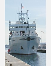 The research vessel <em>Thomas G. Thompson<em/> hosts a variety of remotely operated vehicles.