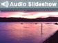 Photo of Tomales Bay and the words Audio Slideshow.