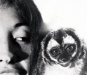 Patricia Wright in 1972 with an owl monkey