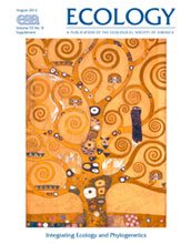 Cover of the special issue of Ecology on the fields of ecology and phylogenetics.