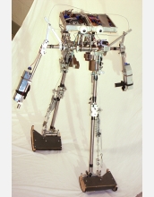 The Cornell passive-dynamic, powered robot.