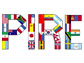 Image showing letters PIRE built with flags.