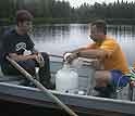 scientists conduct research in lakes