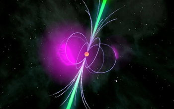 illustration of gamma-ray pulsar