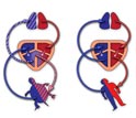 Diagram shows separation of oxygenated and deoxygenated blood in the heart of three animal types.