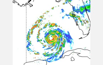 NCAR models the development of southeastern hurricanes once or twice daily.