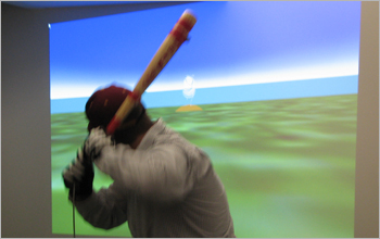 Simulation of an approach ball & pitcher