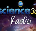 Text Science360 Radio with images of NSF logo, molecular structure, and other patterns.