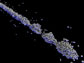 High-speed photograph of fluidized dry granular particles.