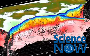 earthquake graph with Science Now text displayed