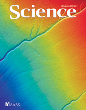 Cover of the February 26, 2010 issue of the journal Science.