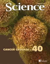 Cover of the March 25, 2011 issue of the journal Science.