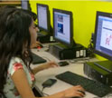 students working on computers