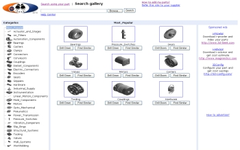 In addition to running searches, users can manually hunt for parts in the 3D-Seek database