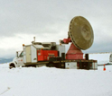 Photo of a Doppler-on-Wheels on snow.