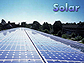Solar panels and the word Solar