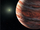 An artists depiction of Jupiter, which may protect earth from comets.