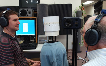 students with the recording array