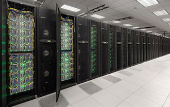 Photo of the super computer stampede