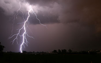 Photo of lightning.